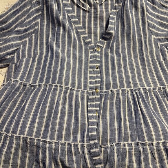 CLUB Z COLLECTION Gray/White (100% Cotton) top - 3x - Picture 11 of 13